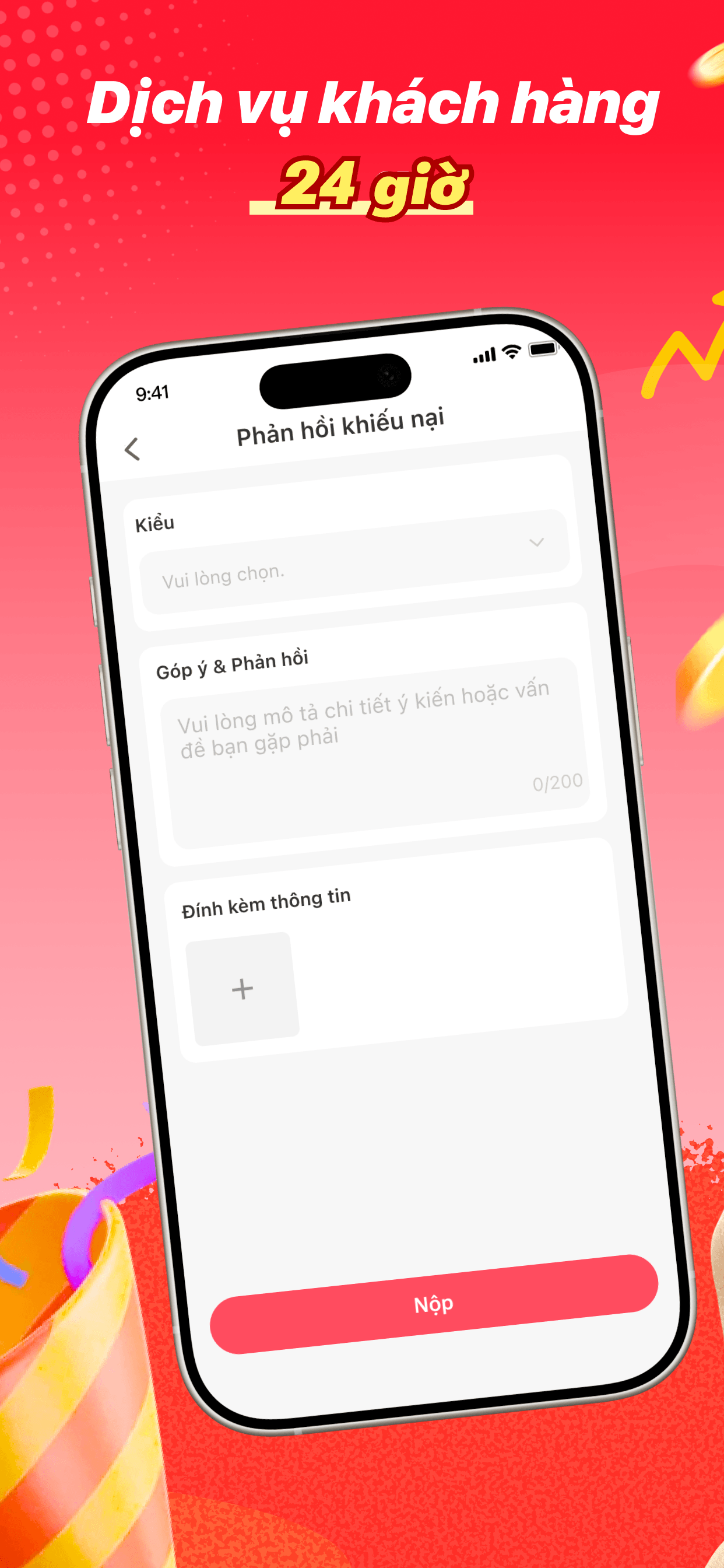 Trang chăm sóc khách hàng và phản hồi 24/7